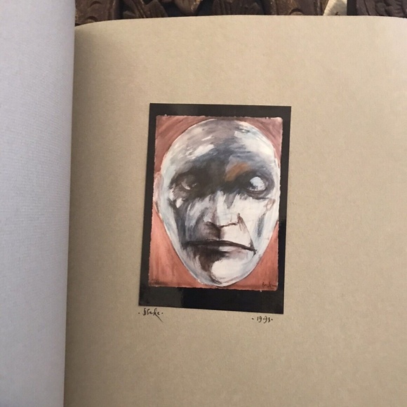 LEONARD BASKIN NATIVE AMERICAN WOLF ROBE ARCHIVE SIGNED ART PAINTING BOOK YALE - Picture 4 of 9